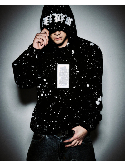 ブラックアイパッチ　パーカー　蛍光 SPANDEX LOGO ZIP HOODIE | BlackEyePatch(ブラックアイパッチ
