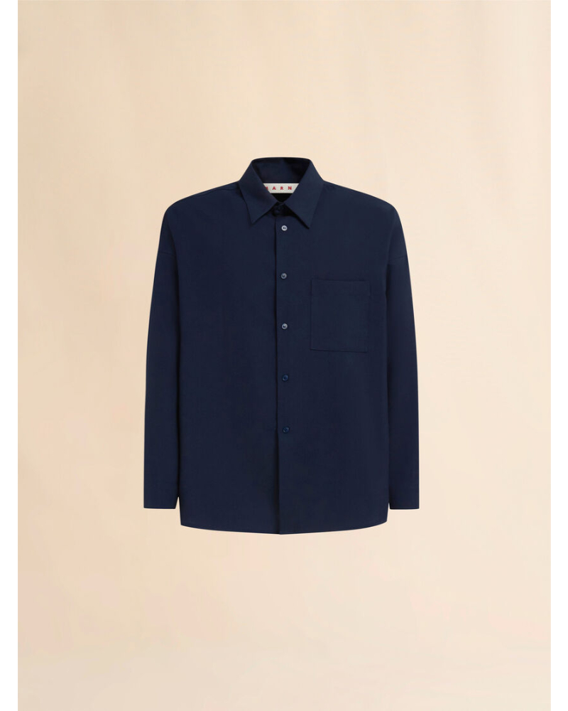 【MARNI】フード付き長袖シャツ / CUMU0217PQ S53663 MARNI (マルニ) CUMU0061A3 トロピカルウール製 長袖シャツの通販