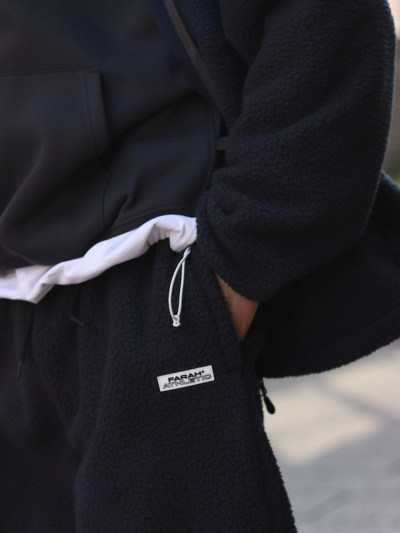 FARAH（ファーラー） FR0403-M1011 Fleece Stand Collar Zip Up