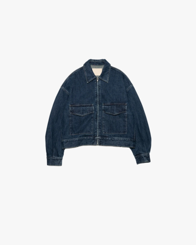 archive シェープ ジャケット 平成 v系 グランジ MEN Graphpaper Selvage Denim Zip Jacket / LIGHT FADE
