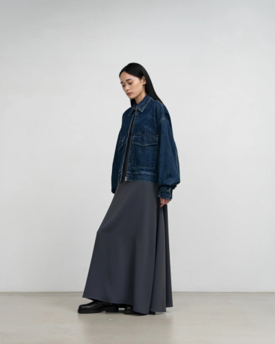 BURBERRY ダークグレー ジップアップジャケット Graphpaper（グラフペーパー ）GL253-20057DB Selvage Denim Zip