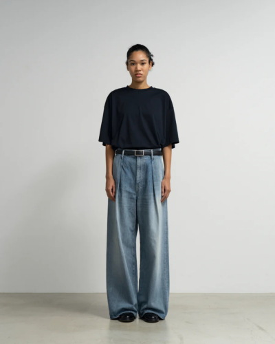 Graphpaper（グラフペーパー ）GL261-40062LB Selvage Denim Two Tuck