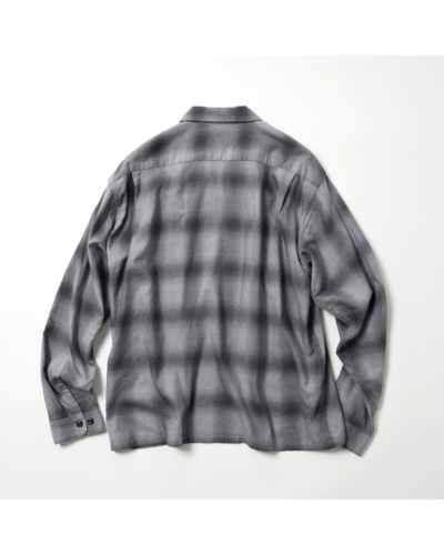 GOLD (ゴールド) GL29646 COTTON / SILK NEL CHECK OPEN SHIRTの通販