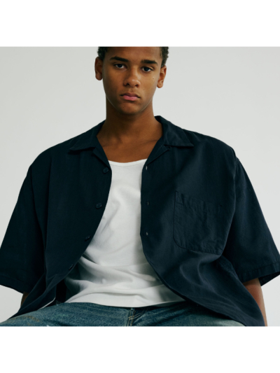 ゴールド　VAT DYE CHAMBRAY OPEN SHIRT GOLD (ゴールド）GL39438 VAT DYE CHAMBRAY OPEN SHIRTの通販