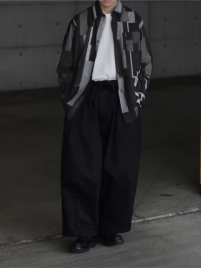 Graphpaper（グラフペーパー) GU241-70134B Waffle S/S Crew