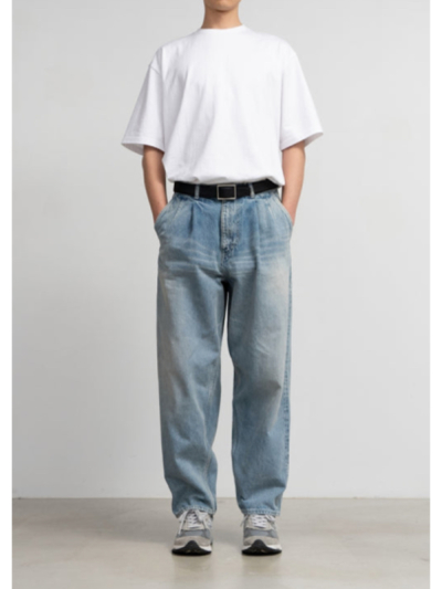 Graphpaper（グラフペーパー ）GU243-40187LB Salvage Denim Two