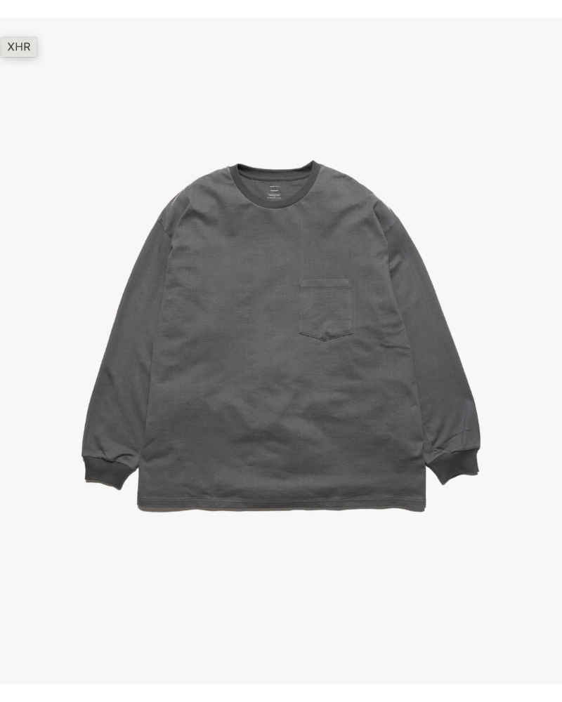 Graphpaper（グラフペーパー ）GU253-70115B L/S Oversized Pocket Tee