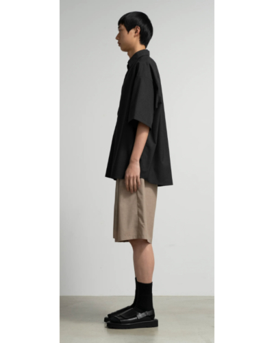 Graphpaper（グラフペーパー) GU261-50321 Fine Wool Heather S/S
