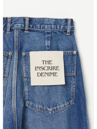 INSCRIRE (アンスクリア) IC242DAIDPT22 Denim Tuck Wide Pantsの通販 - BOOMERANG