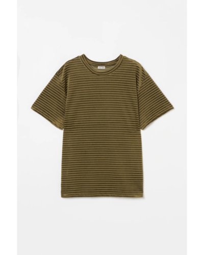 INSCRIRE（アンスクリア) IC261DAI26SSCUT14 Velour Border T-Shirtの