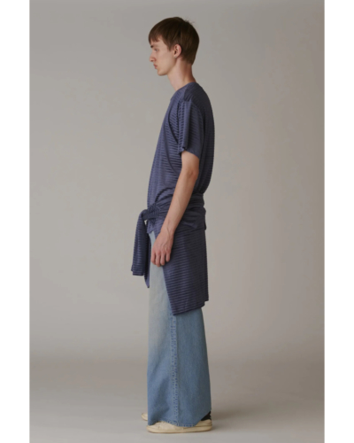 INSCRIRE（アンスクリア) IC261DAI26SSCUT14 Velour Border T-Shirtの