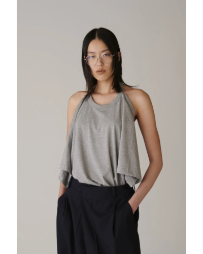 INSCRIRE（アンスクリア)IC261DAI26SSCUT9 Raffi Gauze 2-Way T-Shirt
