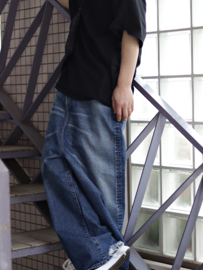 INSCRIRE (アンスクリア) ID-PT26 Denim Baggy Pantsの通販 - BOOMERANG