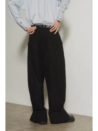Knuth Marf (クヌースマーフ) KM24EAG07 front slit pants(unisex)の  