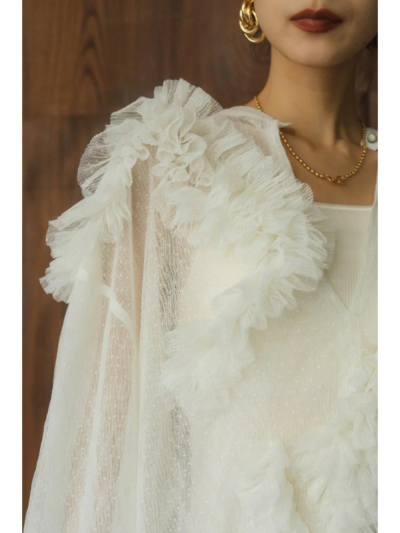 Knuth Marf (クヌースマーフ) KM24WG06 tulle design blouseの通販  