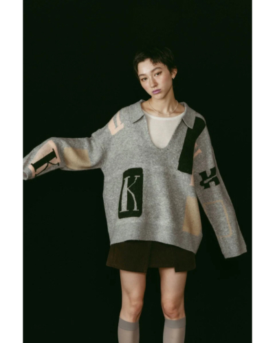 Knuth Marf (クヌースマーフ) KM25AG03 K design knit pullover