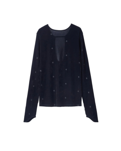 Knuth Mart 完売品embroidery sheer Knuth Marf tシャツ embroidery