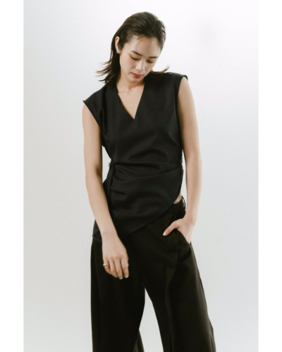 Knuth Marf (クヌースマーフ) KM25SUG03 2way asymmetry blouse