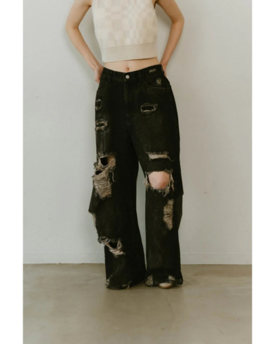 Knuth Marf (クヌースマーフ) KM25SUG05 damage denim pants