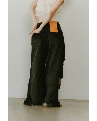 クヌースマーフ Knuth Marf - 2piece zip flare pants / 2ピース ジップフレア