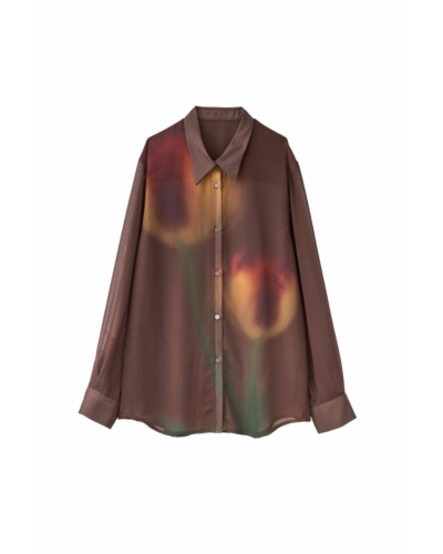 Knuth Marf design sheer shirt クヌースマーフ Knuth Marf - design sheer shirt / デザインシアーシャツ