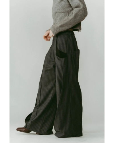 Knuth Marf (クヌースマーフ) KM25WG04 pierced drape pants(unisex)の