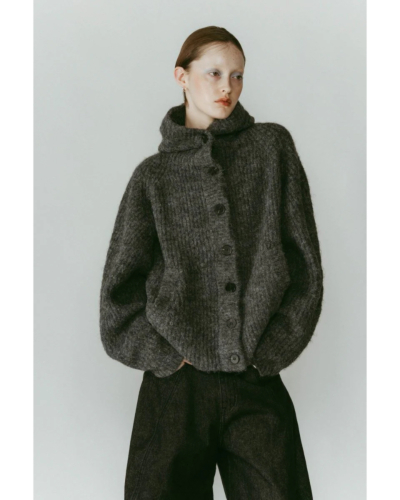 Knuth Marf (クヌースマーフ) KM25WG05 hooded cardigan knitの通販