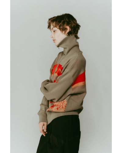 knuthmarf jacquard print knit ダ Knuth Marf - accent pattern knit