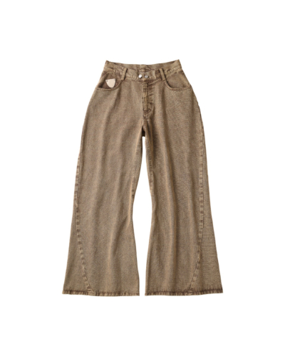 Knuth Marf (クヌースマーフ) KM26SUG05 wide bell-bottom denim pants