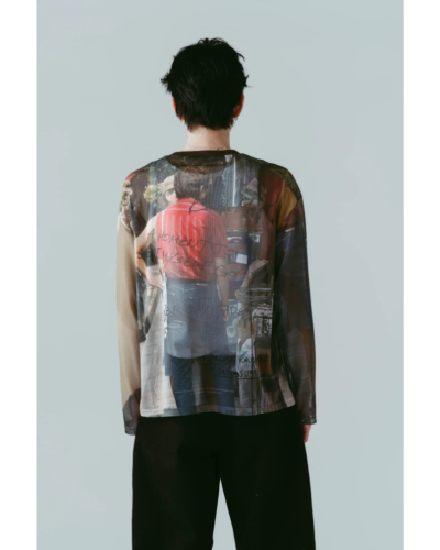 Knuth Marf (クヌースマーフ) KM26SUN09 oji sheer long-sleeve tee