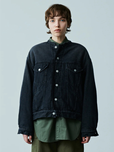 KHA:KI（カーキ）MIL23FJK3199 BACK BOA DENIM JACKETの通販 - BOOMERANG