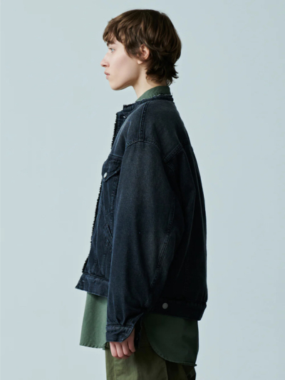 KHA:KI（カーキ）MIL23FJK3199 BACK BOA DENIM JACKETの通販 - BOOMERANG