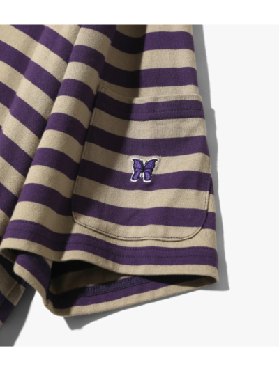 Needles/OT258 S/S CREW NECK Ｔシャツ - COTTON STRIPE JERSEY NEEDLES（ニードルズ）OT258 S/S CREW NECK TEE - COTTON STRIPE
