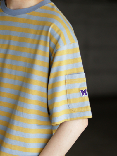 NEEDLES（ニードルズ）OT258 S/S CREW NECK TEE - COTTON STRIPE
