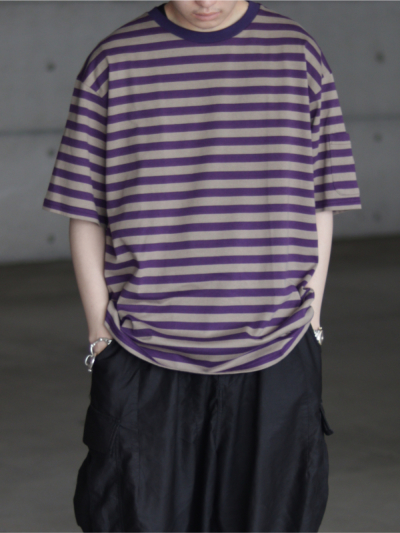 NEEDLES（ニードルズ）OT258 S/S CREW NECK TEE - COTTON STRIPE