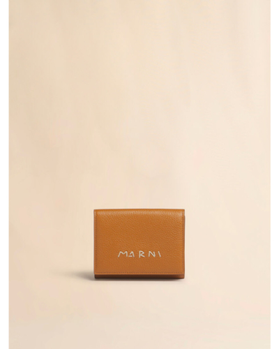 MARNI (マルニ) PFMI0097U0P6533 レザー製三つ折りウォレット、Marni
