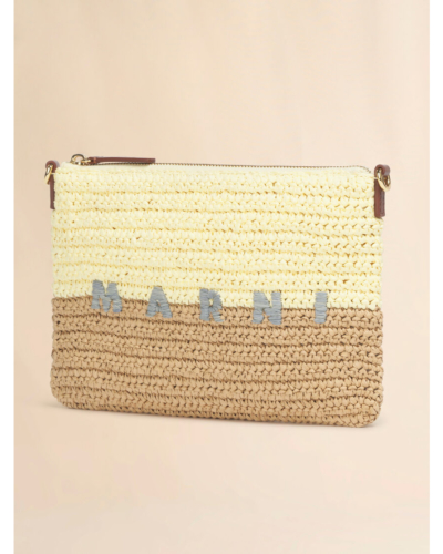 MARNI (マルニ) PHMO0046U0P9110 ペーパーラフィア製 Seaside ポーチの