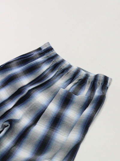 PHEENY（フィーニー）PS25-PT05 Rayon ombre check gatherd