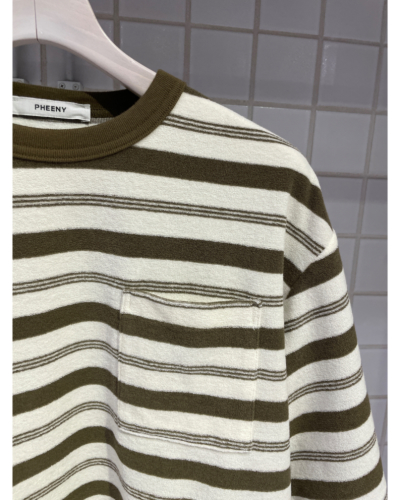 PHEENY（フィーニー)PS26-CS11 Pile Border Pocket Teeの通販 - BOOMERANG