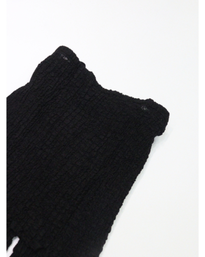 PHEENY（フィーニー)PS26-CS21 Shrink Lace Apron-Layered Flare Pants