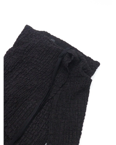 PHEENY（フィーニー)PS26-CS21 Shrink Lace Apron-Layered Flare Pants
