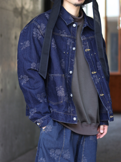 NEEDLES（ニードルズ）PU196 M.W. JEAN JACKET-13OZ DENIM/ROSE JQ.の