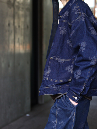 NEEDLES（ニードルズ）PU196 M.W. JEAN JACKET-13OZ DENIM/ROSE JQ.の