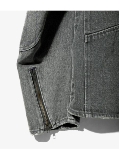 紫電（シデン） PU713 Motor Cycle Jacket -13.5oz Denim