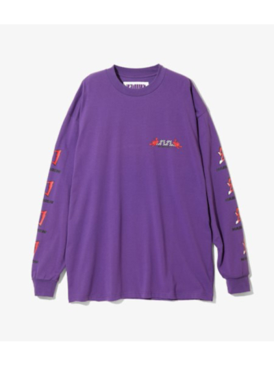紫電（シデン） PU724 L/S Crew Neck Tee - Cotton Jersey