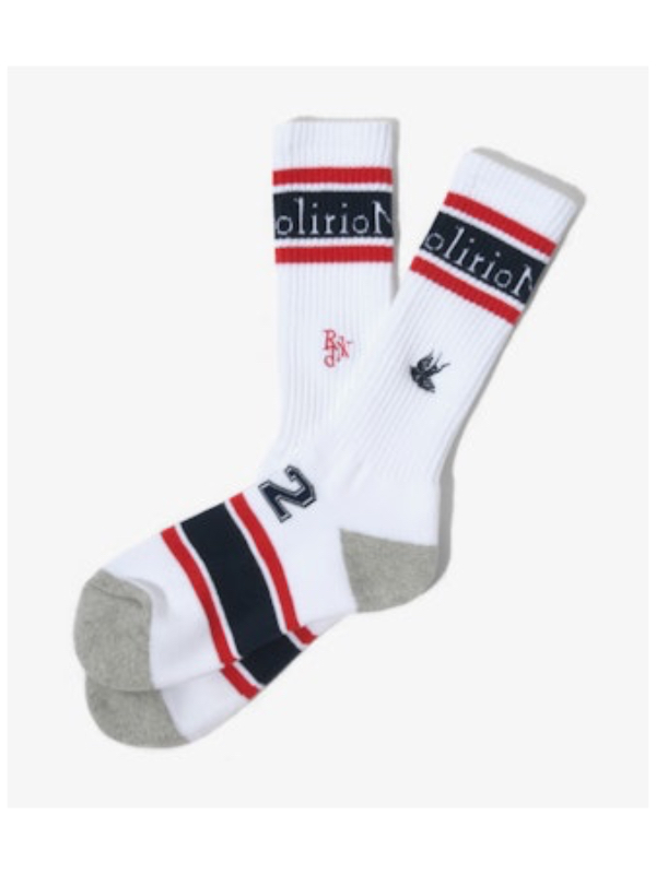 RHODOLIRION(ロドリリオン) QT1099 Line&Numbering Socksの通販 RHODOLIRION(ロドリリオン) QT1099 Line&Numbering Socksの通販