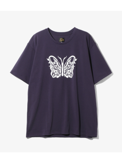 NEEDLES × KAE TANAKA Butterfly T-Shirt QV433 OFF WHITE Needles x Kae Tanaka S/S Crew Neck Tee - Off White - Poly
