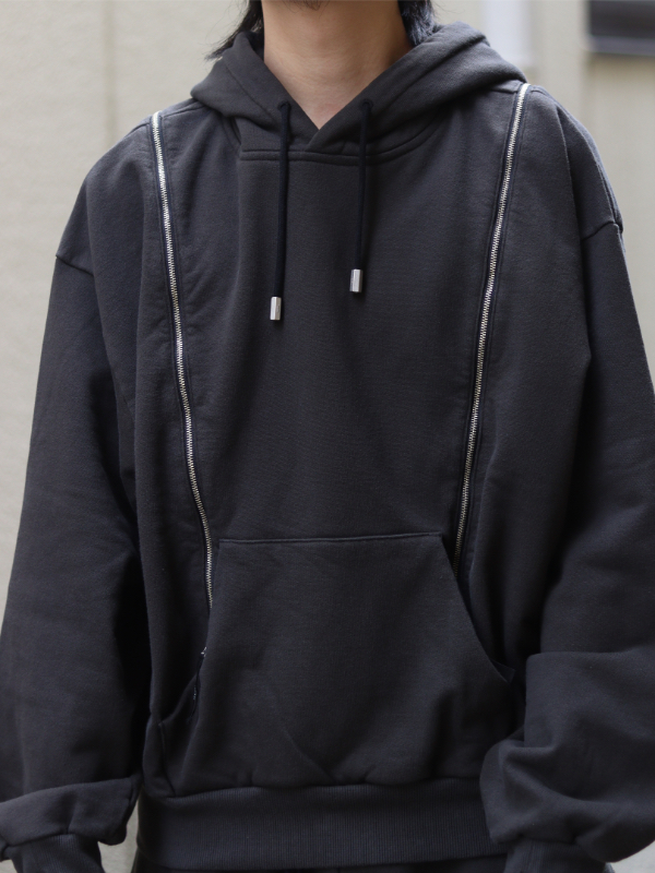 トップス ROTOL / TRANSFORM HOODIE SWEAT BLACK Last One ROTOL / TRANSFORM HOODIE SWEAT BLACK