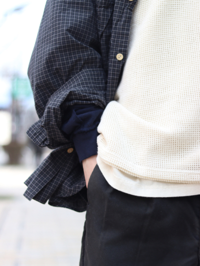 refomed(リフォメッド) RESH-017 WRIST PATCH WIDE SHIRT 