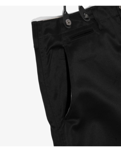 ロドリリオンSuspender Pants - Chino Clothブラック RhodolirioN / ロドリリオン | Suspender Pants - Chino Cloth